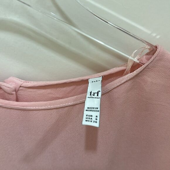 Pink Zara Top Ruffle Sleeve - Picture 2 of 6